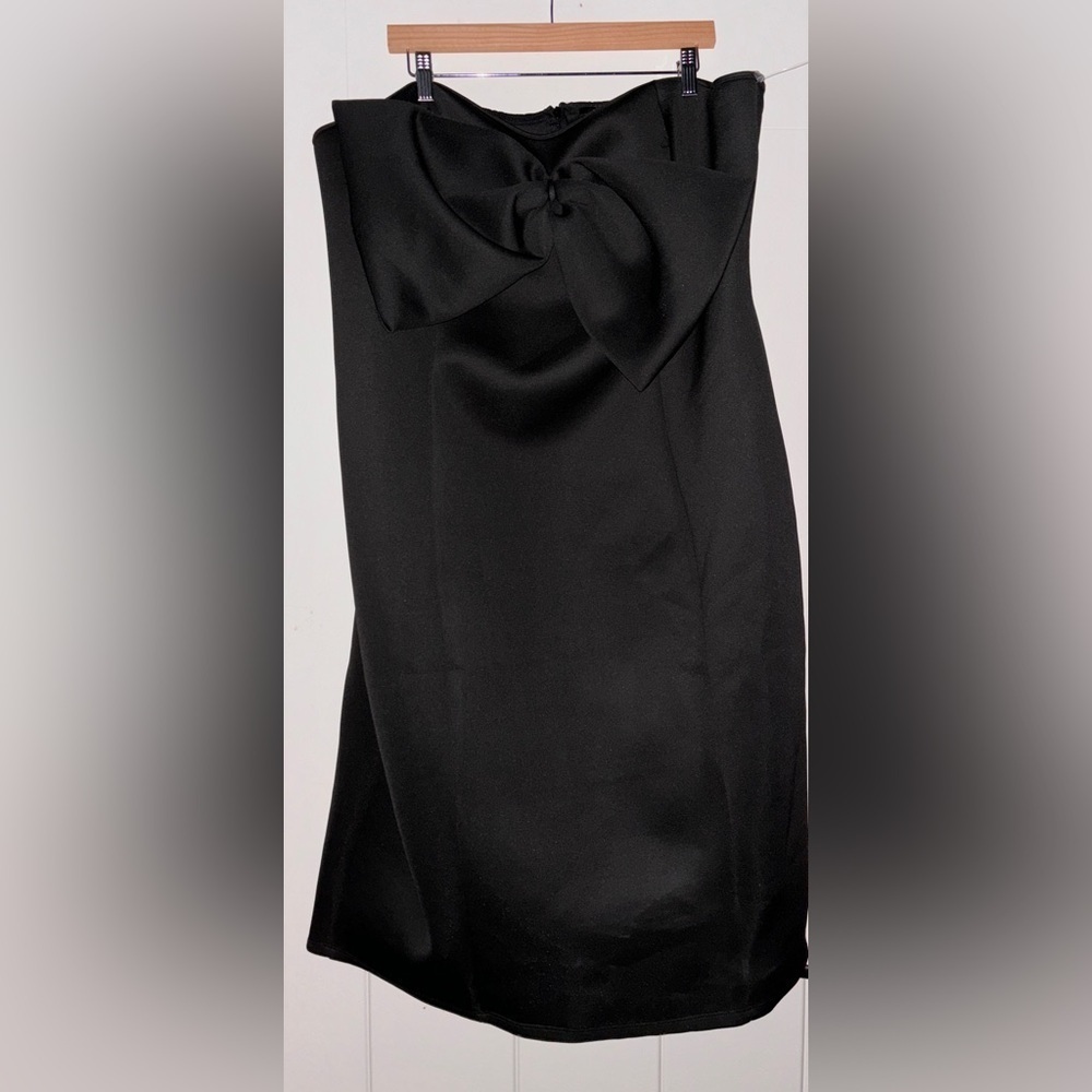 Ashley Stewart Oversize Scuba Bow Embellished Bodycon Dress Women 26/28 Vamp NEW